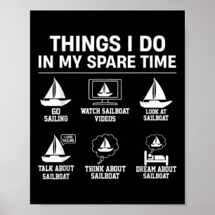 Poster Coisas de Navegação que Eu Faço no Meu Tempo Livre