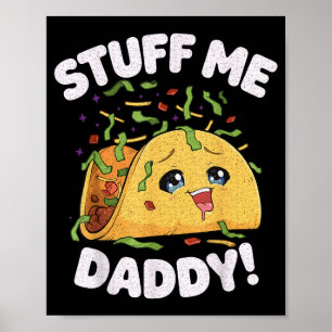 Poster Coisas papai engraçado travesso taco kawaii cinco