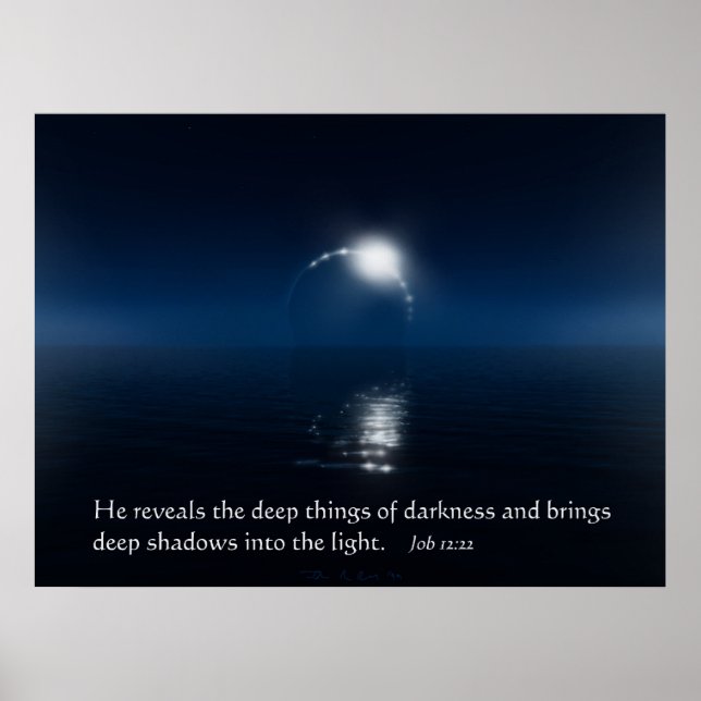 Poster Coisas profundas da escuridão (Frente)