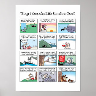 Poster Coisas que adoro sobre a Costa do Sol, BC