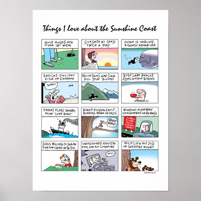 Poster Coisas que adoro sobre a Costa do Sol, BC (Frente)