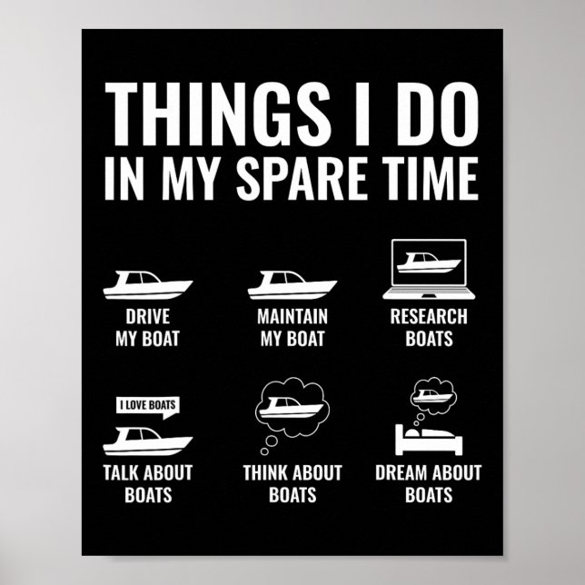 Poster Coisas Que Eu Faço No Meu Barco De Pouco Tempo Cap (Frente)