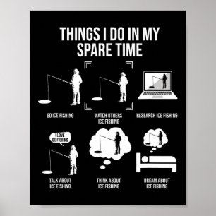 Poster Coisas Que Eu Faço No Meu Tempo Livre Pescar Novel