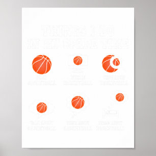 Poster Coisas que faço no meu tempo livre Basquete engraç