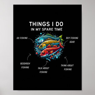 Poster Coisas que faço no meu tempo livre Divertido de pe