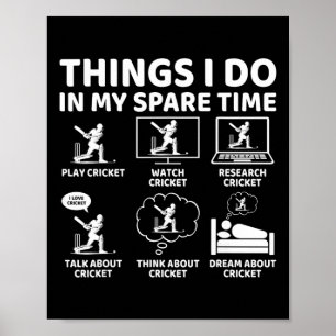 Poster Coisas que faço no meu tempo livre Fã engraçado de