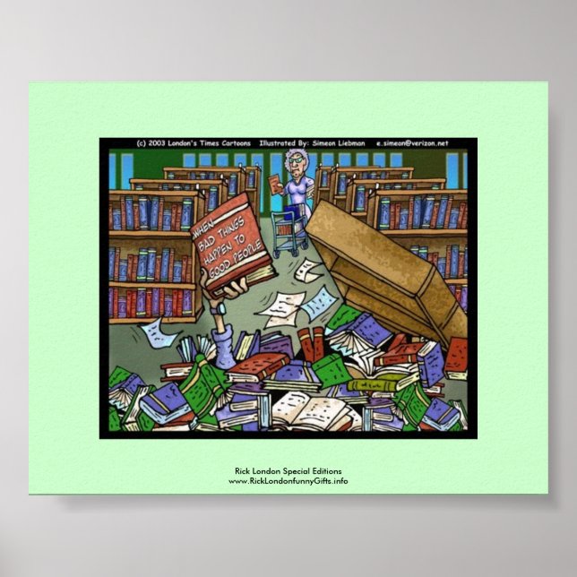 Póster Coisas ruins acontecem 2 boas Pessoas engraçadas (Frente)