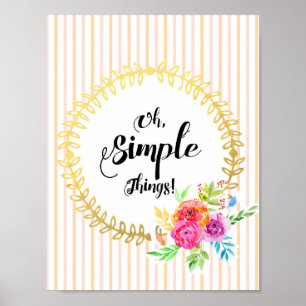 Poster Coisas Simples!