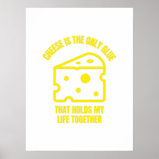 Poster Cola de queijo, piadas de trocadilho