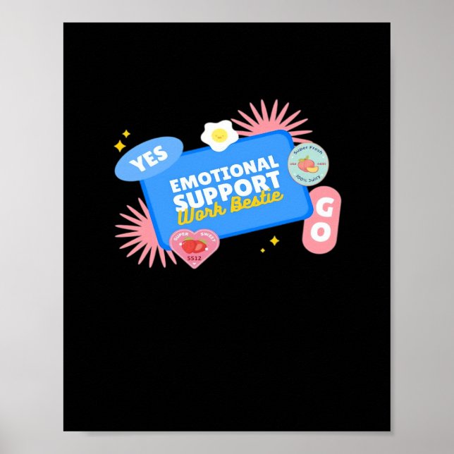 Poster Colaborador de Ajuda Emocional - Oferta de Escritó (Frente)