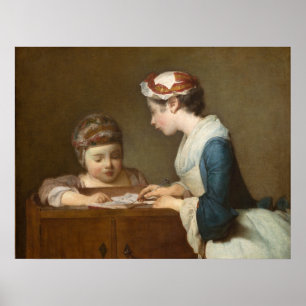 Poster Colaboradora - Jean-Siméon Chardin Fine Art