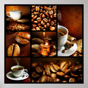 Póster Colagem 2 do café