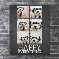 Colagem 6 fotos no Chalkboard Happy All
