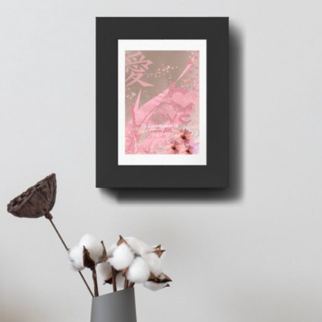 Poster Colagem ConeFlower Amor Nunca Falha (Criador carregado)