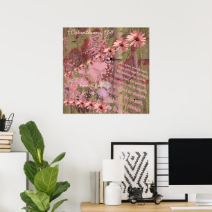 Póster Colagem ConeFlower Amor Nunca Falha