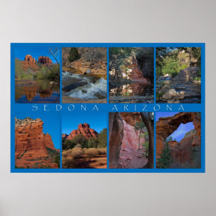 Poster Colagem da arizona de Sedona