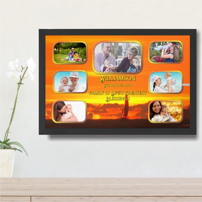 Poster Colagem das Maiores Bênçãos da Vida Pôr do Sol 130 (Criador carregado)