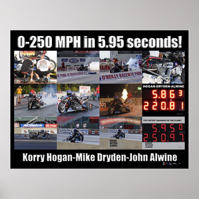 Poster Colagem de 250 MPH (Frente)