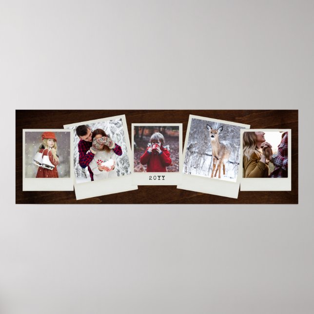 Póster Colagem de 5 fotos (Frente)