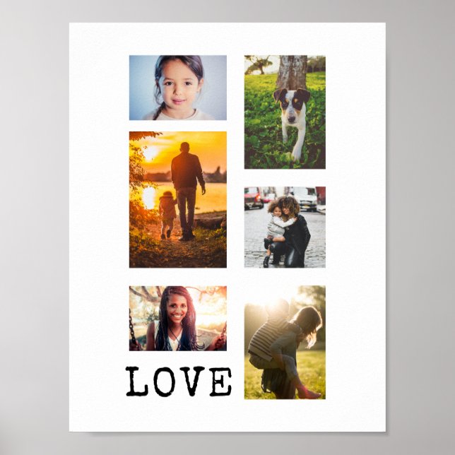 Póster Colagem de 6 Fotografias (Frente)