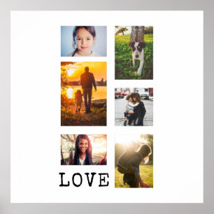 Póster Colagem de 6 Fotografias