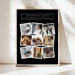 Poster Colagem de 9 Fotos de Família