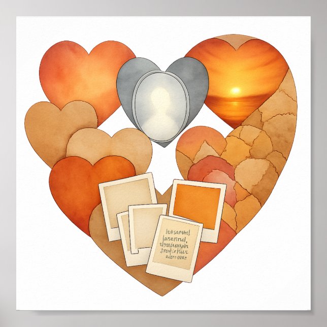Poster Colagem de amor (Frente)