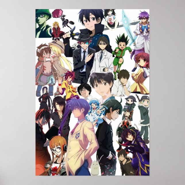 Poster Colagem de Animes 1 (Frente)