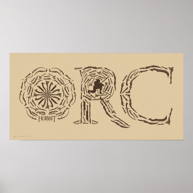Póster Colagem de Armas Orc (Frente)