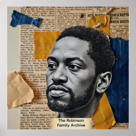 Poster Colagem de Arte do Centenário da História Negra Pe