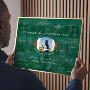 Poster Colagem de Assinatura da Equipe de Apreciação do T