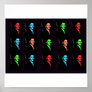 Póster Colagem de Barack Obama