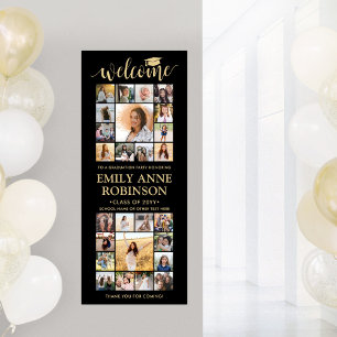 Poster Colagem de Boas-vindas de Graduação Imprimível Pre