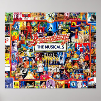 Poster Colagem de Broadway