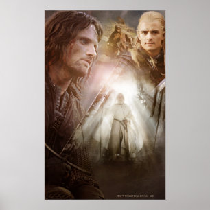 Póster Colagem de Caracteres