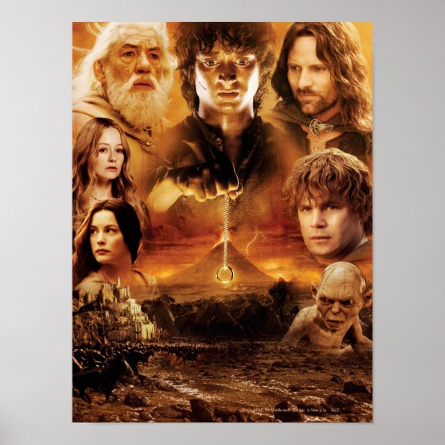 Poster Colagem de Caracteres 2 (Frente)