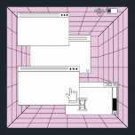 Poster Colagem de elementos de interface do usuário. Cybe<br><div class="desc">Colagem de elementos de interface do usuário. Estética Cyberpunk e vaporwave da janela,  90s,  computador,  pop,  retrovisor,  rosa,  vaporwave,  80s,  aplicação,  arte,  fofo,  decoração,  ícone,  interface,  carregamento,  estilo,  ui,  1990,  fundo,  vintage,  ilustração,  retrato, </div>