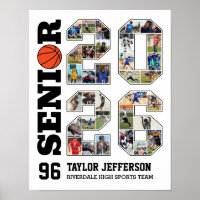 Colagem de Foto Esportiva da Equipe de Basquete Sê