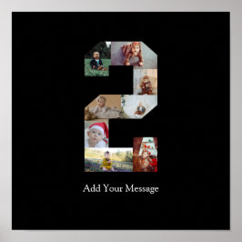 Poster Colagem de Foto Preto e Branco Número 2