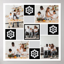 Colagem de Fotografias com design Floral 5