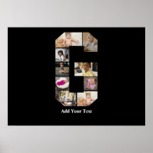 Colagem de Fotografias com design Letra G