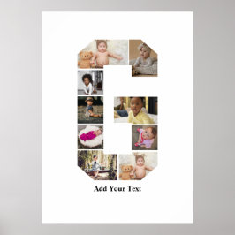 Poster Colagem de Fotografias com design Letra G