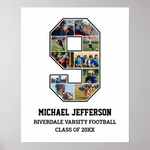 Poster Colagem de Fotografias da Equipe Esportiva do Joga