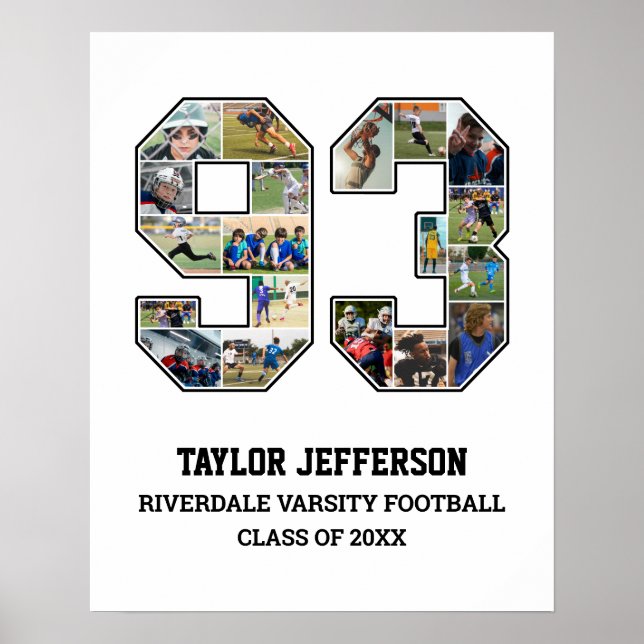 Poster Colagem de Fotografias da Equipe Esportiva do Mais (Frente)