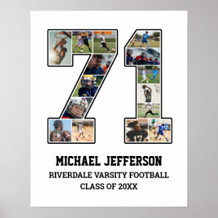 Poster Colagem de Fotografias da Equipe Esportiva do Mais