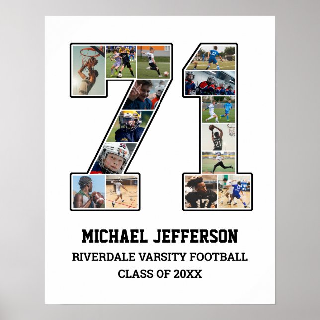 Poster Colagem de Fotografias da Equipe Esportiva do Mais (Frente)