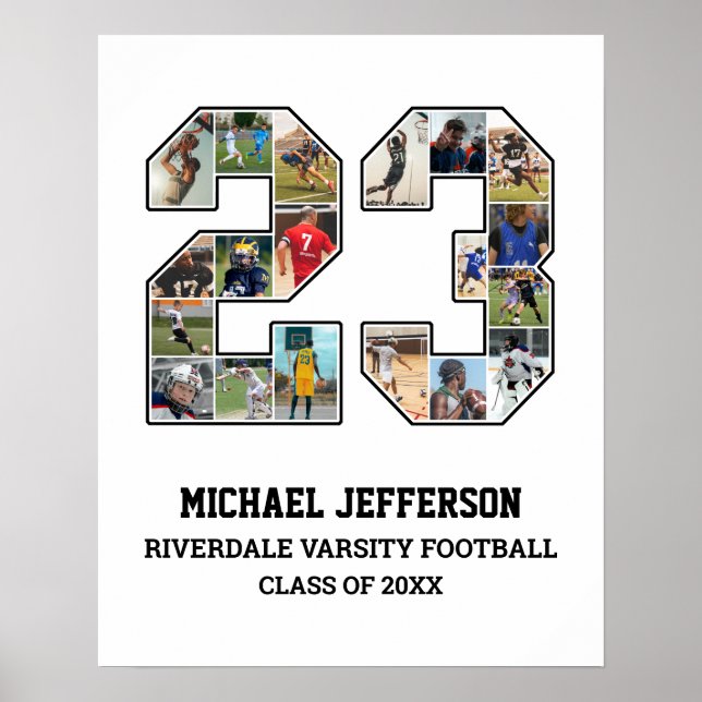 Poster Colagem de Fotografias da Equipe Esportiva do Mais (Frente)