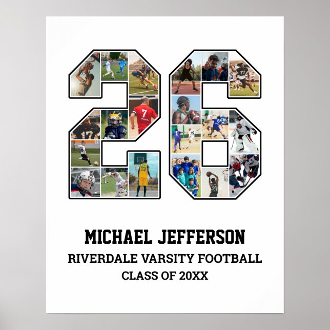 Poster Colagem de Fotografias da Equipe Esportiva do Mais (Frente)