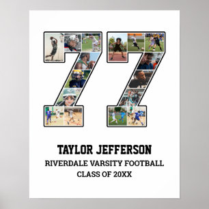 Poster Colagem de Fotografias da Equipe Esportiva do Mais