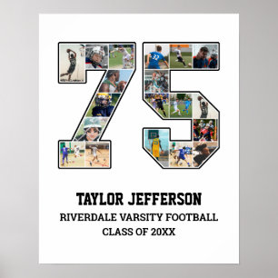 Poster Colagem de Fotografias da Equipe Esportiva do Mais